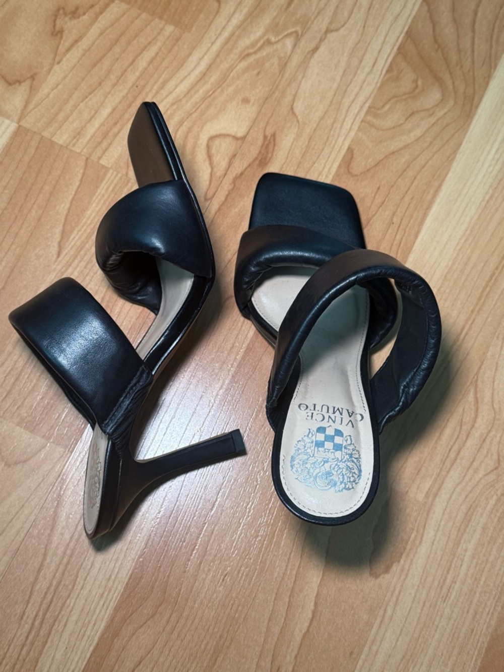 Vince Camuto Padded Strap Mule Heels